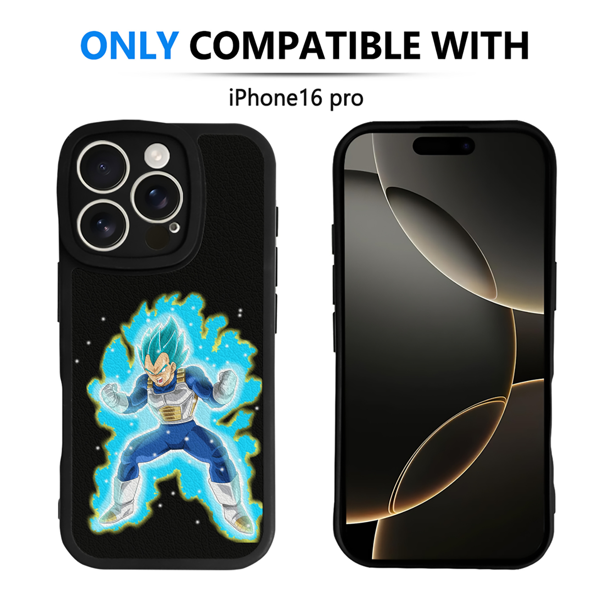 （画像用） ドラゴンボール ベジータ四世（Bejīta Yonsei）DRAGON BALL Vegeta IV 【iPhone 16シリーズ対応】シリコンスマホケース（レザー調） 材質：シリコン